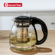غلاية زجاجية لصنع الشاي من الزجاج الشفاف صديقة للبيئة